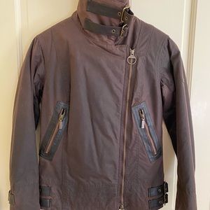 Barbour waxed bomber jacket. New. Never worn. Women’s Size 4